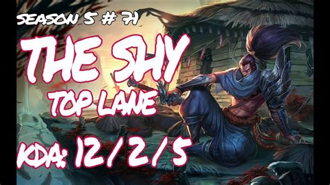 Highlights The Shy Yasuo Vs Riven Kr Lol Soloq Youtube