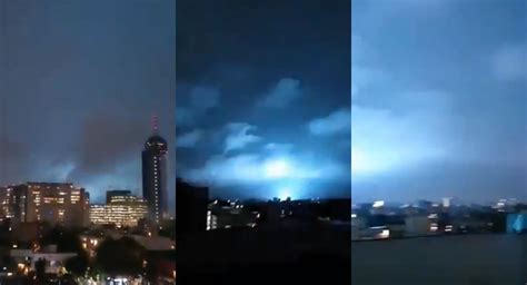 Las extrañas luces azules que aparecieron durante el terremoto en México