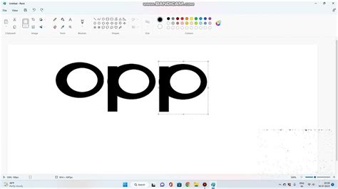 How To Draw Oppo Logo In Paint Youtube