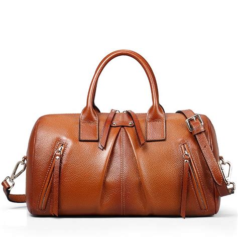 Womens Brown Leather Satchel Bags Cw255125