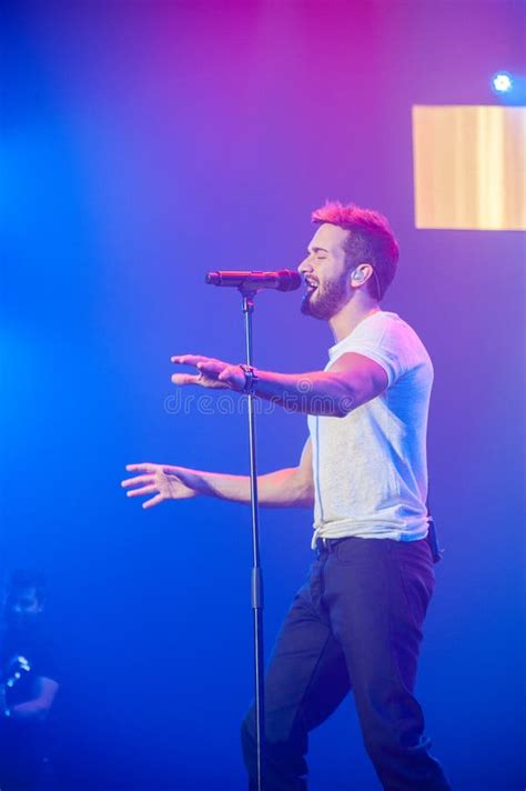 Pablo Alboran Live Tour Terral 2015 Lisbon Portugal Editorial Stock