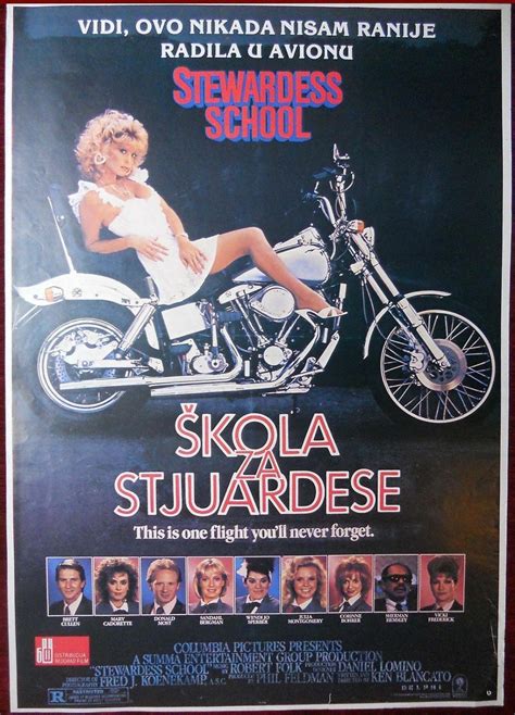 1986 Original Movie Poster Ken Blancato Stewardess School Brett Cullen