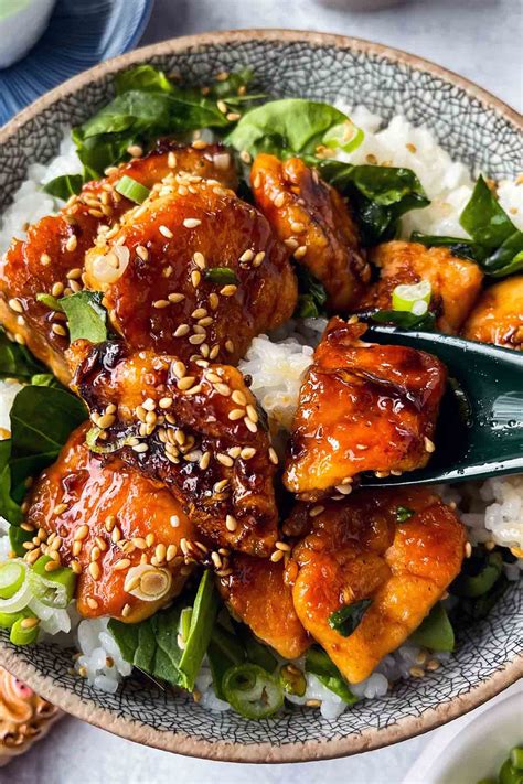Salmon Teriyaki Donburi 丼 Pickled Plum