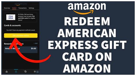 How To Redeem American Express Gift Card On Amazon 2023 YouTube