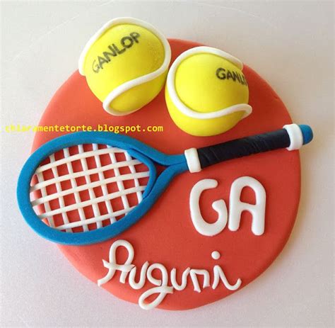 CHIARAmente Torte Tennis Cake Topper Racchetta E Palline