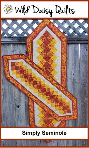 Wdq216 Simple Seminole Runner Pdf Pattern Wild Daisy Quilts