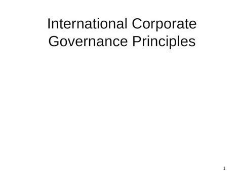 Ppt International Corporate Governance Principles Dokumen Tips