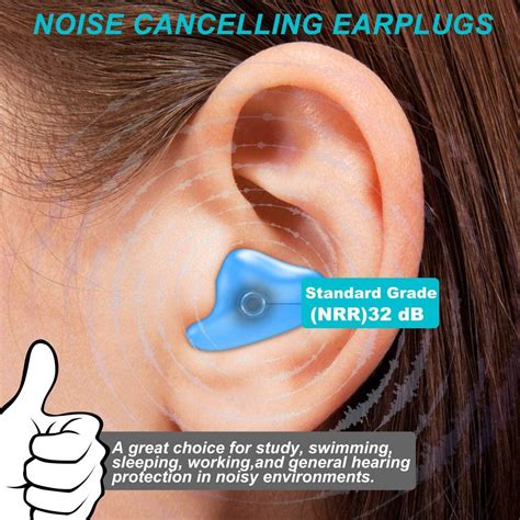 2022 Silicone Ear Plugs For Sleeping Swimming 8 Pairs Noise