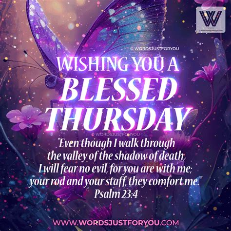 Thursday Blessings Bible Verse S Original