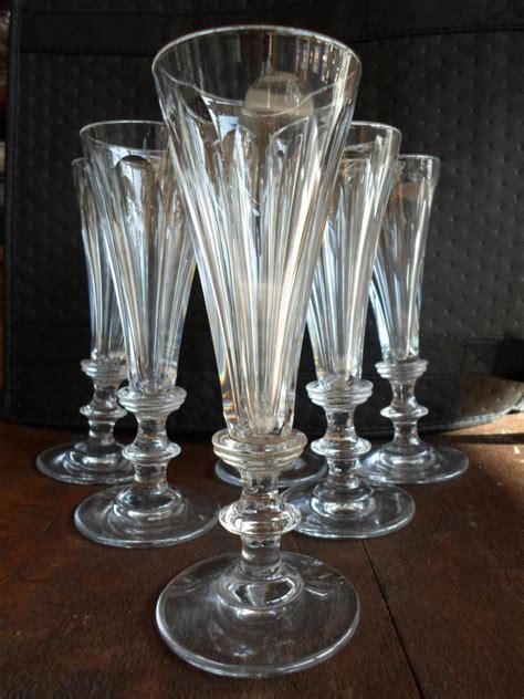 Proantic 6 Flutes Champagne XIXème Cristal