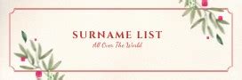 Finnish Surnames and Meanings - Surname list