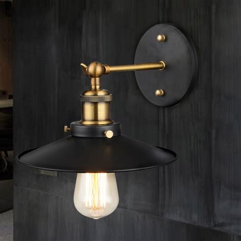 Luxury Tray Retro Style Saucer Shape Single Light Indoor Wall Sconce In