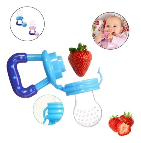 Chupeta Alimentadora Mordedor Bebê De Silicone Porta Fruta MercadoLivre