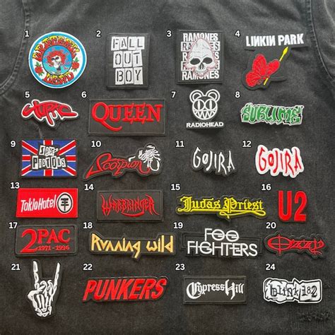 Rock Band Patches - Etsy