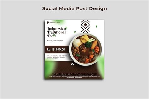 Premium PSD Instagram Post Food Psd Template