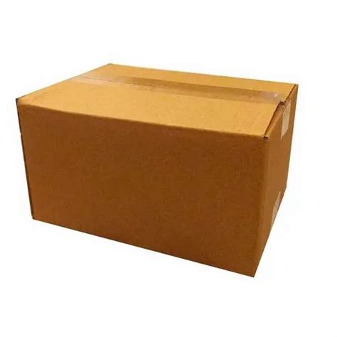 Brown Double Wall 5 Ply Rectangular Corrugated Carton Box For