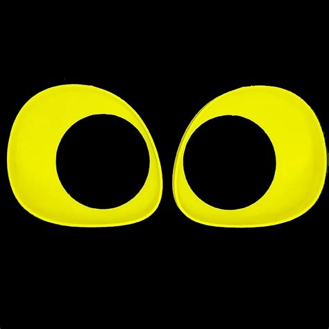 Yellow Fursuit Eyes 3d Printed Furry Toony Eye Blanks For Fursuits And