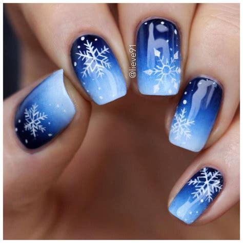 Instagram | Snowflake nail art, Nail designs glitter, Winter nail art