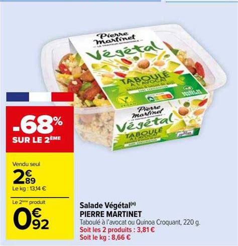 Promo Salade V G Tal Pierre Martinet Chez Carrefour Market Icatalogue Fr