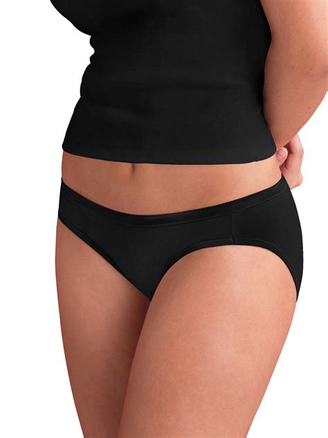 Hanes Womens Cotton Stretch Comfortsoft Waistband Bikini Underwear 6