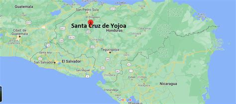 Dónde está Santa Cruz de Yojoa Honduras Dónde queda Santa Cruz de