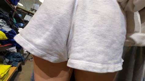 Cheeky Blonde In A Department Store Short Shorts Volleyball Forum