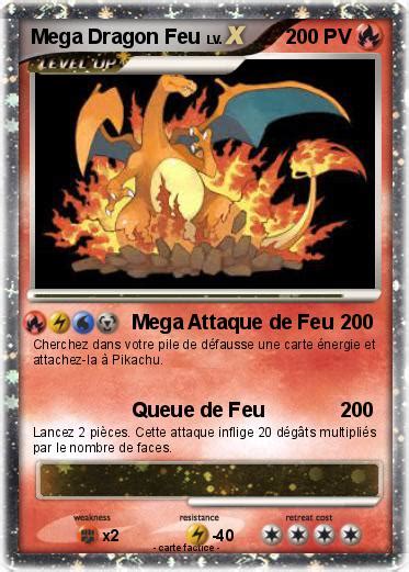 Pokémon Mega Dragon Feu 2 2 Mega Attaque De Feu Ma Carte Pokémon