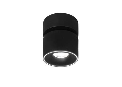 Aura Semi Recessed Black Cylinder Led Surface Mounted Light Safri