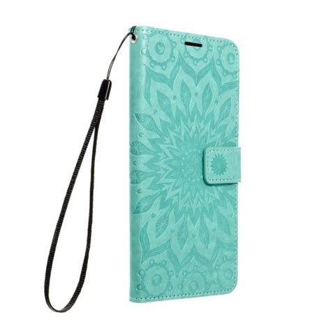 Capa Xiaomi Mi 10T Lite Flip Mandala Verde Apoio e Slot Cartões