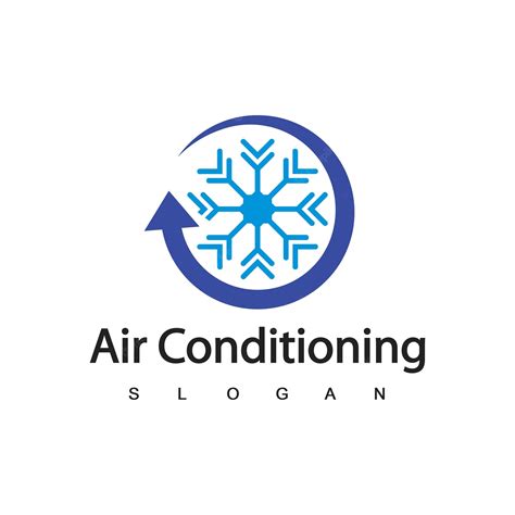 Premium Vector Air Conditioning Logo Hvac Logo Concept
