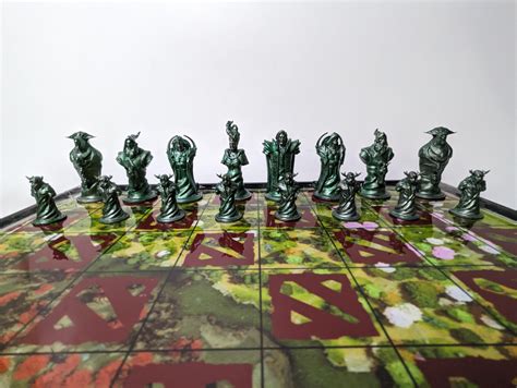 I made a Dota 2 theme chess set : r/DotA2