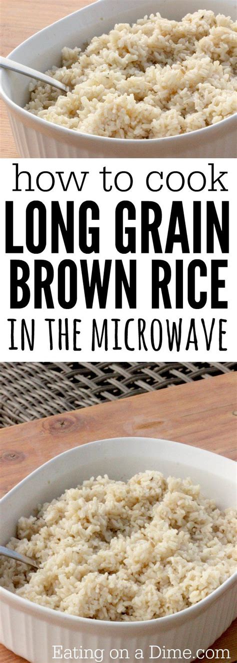 How To Cook Brown Rice In Microwave Eating On A Dime Cooking