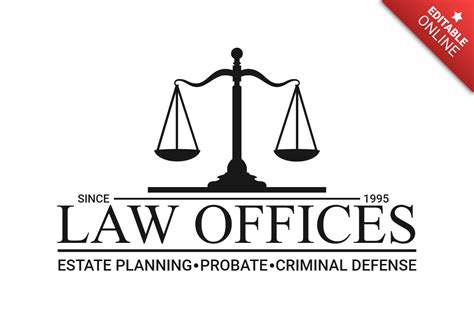 Law Office Logo Design Template Free Design Template