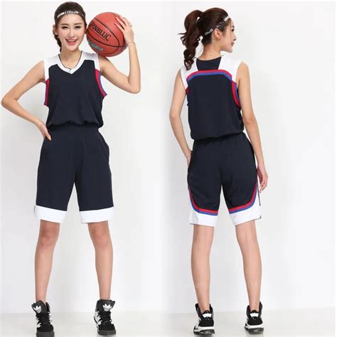 2017 Women Basketball Jersey Uniform Suit Shirt and Short Pants Team ...