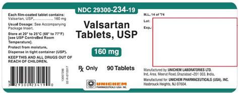 Valsartan Tablets FDA Prescribing Information Side Effects And Uses