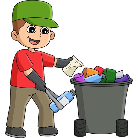 Jongen Oppakken Van Nest Cartoon Gekleurde Clipart Premium Vector