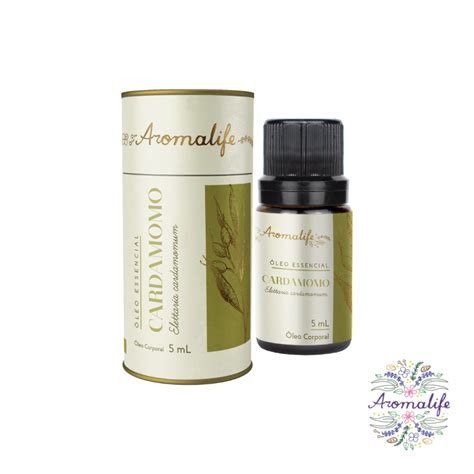 Óleo Essencial De Cardamomo 5 Ml Aromalife Elettaria Cardamomum