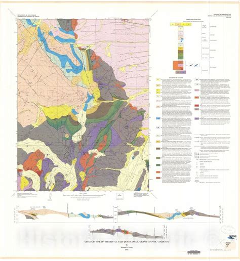 Map Geologic Map Of The Bottle Pass Quadrangle Grand County