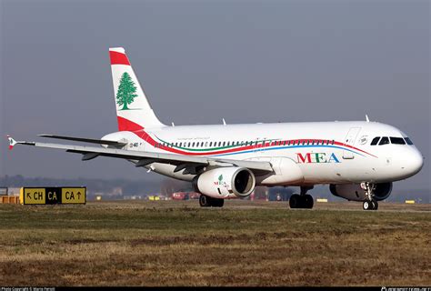 OD MRO MEA Middle East Airlines Airbus A320 232 Photo By Mario