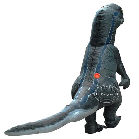 Jurassic World Velociraptor Blue Inflatable Dinosaur Costume Adult