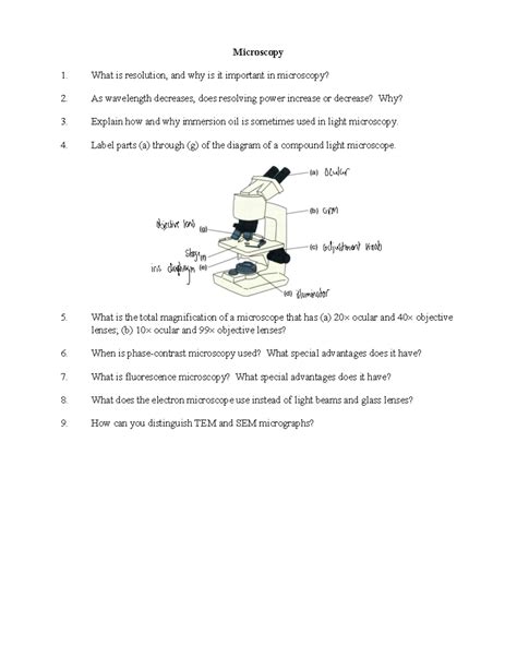 Problem Sets Biol 230w Microscopy What Is Resolution And Why Is It