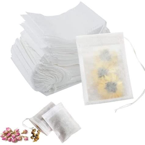 Pcs Sachets Filtre Th Jetables Sachets Th Jetables Avec