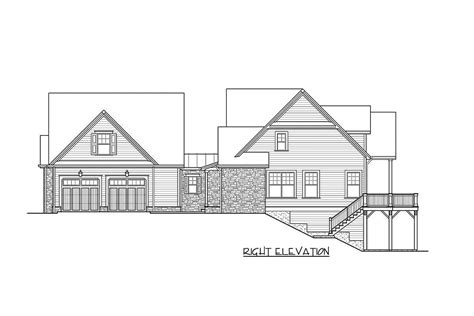 Striking 4 Bed Farmhouse Plan With Walk Out Basement 23771jd