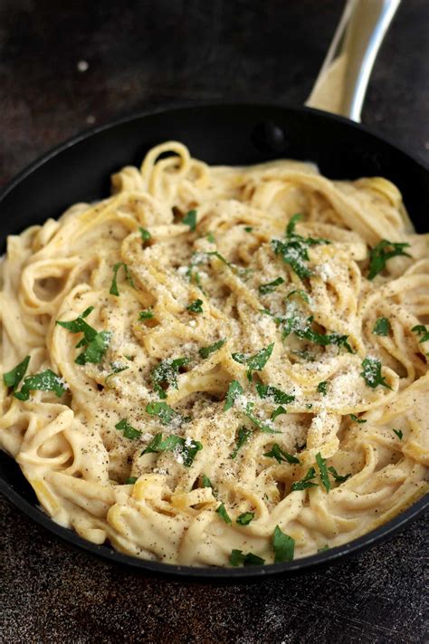 The Creamiest Vegan Fettuccine Alfredo Happy Kitchen