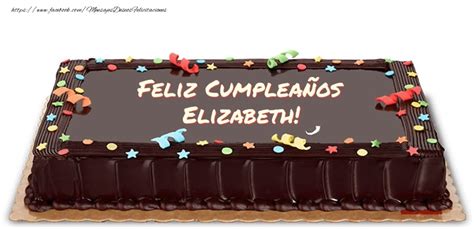 Feliz Cumple Elizabeth Tarta Tartas Felicitaciones De