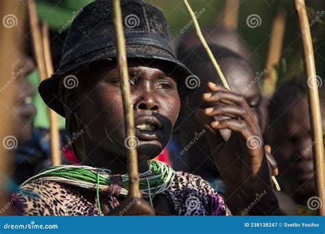 Women From The African Tribe Mursi Surma Ethiopia Editorial