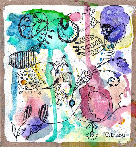 Floralwhimsy Painting By Genevieve Esson Fine Art America