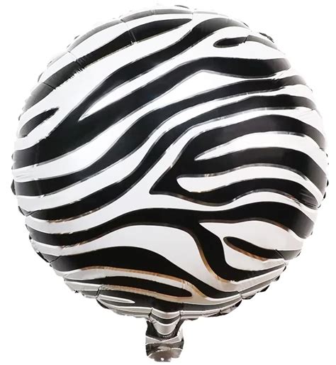 BALON kula foliowy ZEBRA cętki SAFARI dżungla Zoo 13710821251 Allegro pl