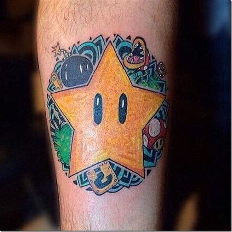 Tattoos Of Tremendous Mario Bros Tattoos Mario Bros Gamer Tattoos