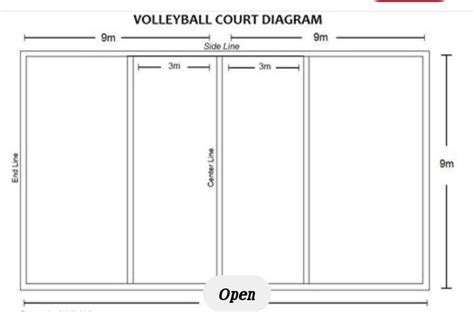 Guide To Volleyball Court Dimensions Lines Net World Sports 48 OFF